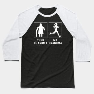 running your grandma my grandma tee for your grandson granddaughter Baseball T-Shirt